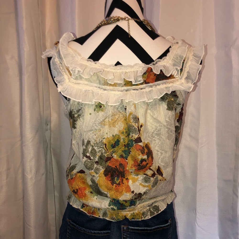 American Rag ruffle tank - Picture 2 of 3